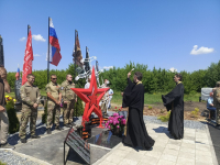 «Небесные защитники»: в Щиграх открыли памятный знак погибшим участникам специальной военной операции